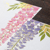 LETTER PAD 951 FOUR DESIGNS SILK-PRINTING WISTERIA S2