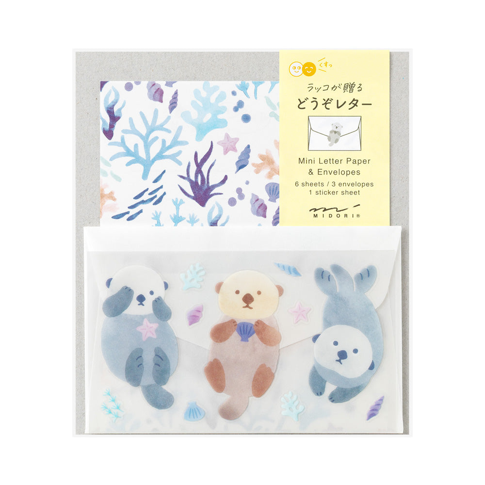 MINI LETTER PAPER & ENVELOPES WITH STICKERS 945 FOR YOU SEA OTTER (86945006)