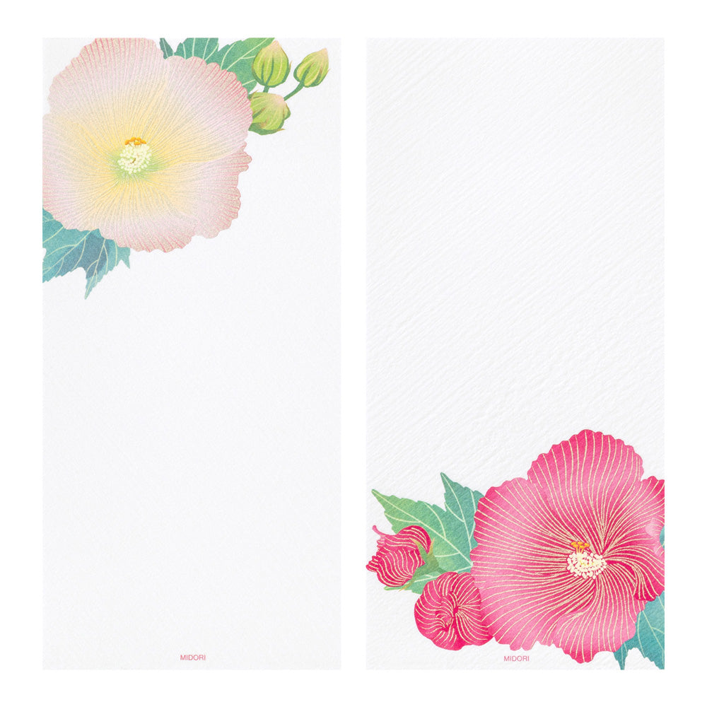 Message Letter Pad 608 Silk-Printing Confederate Rose (89608006)