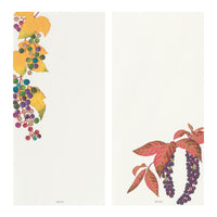MESSAGE LETTER PAD 609 FOUR DESIGNS AUTUMN FRUITS S3 (89609006)