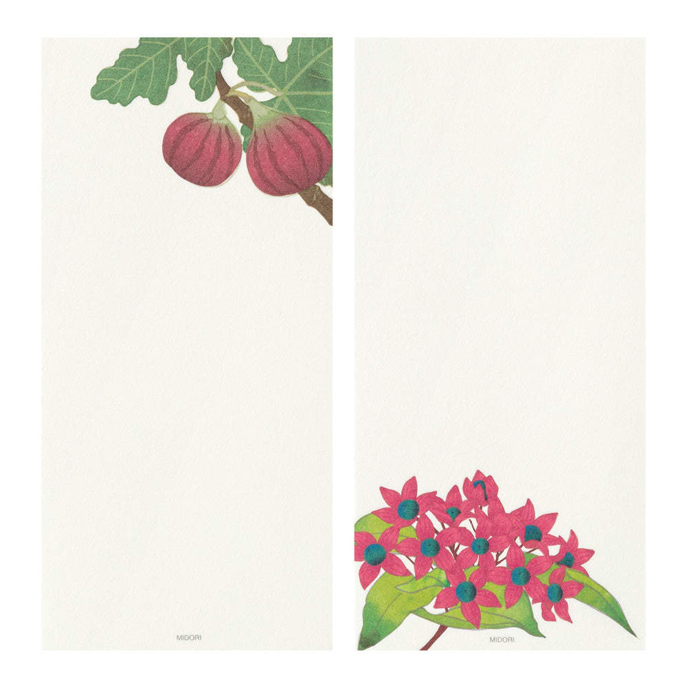 MESSAGE LETTER PAD 609 FOUR DESIGNS AUTUMN FRUITS S3 (89609006)