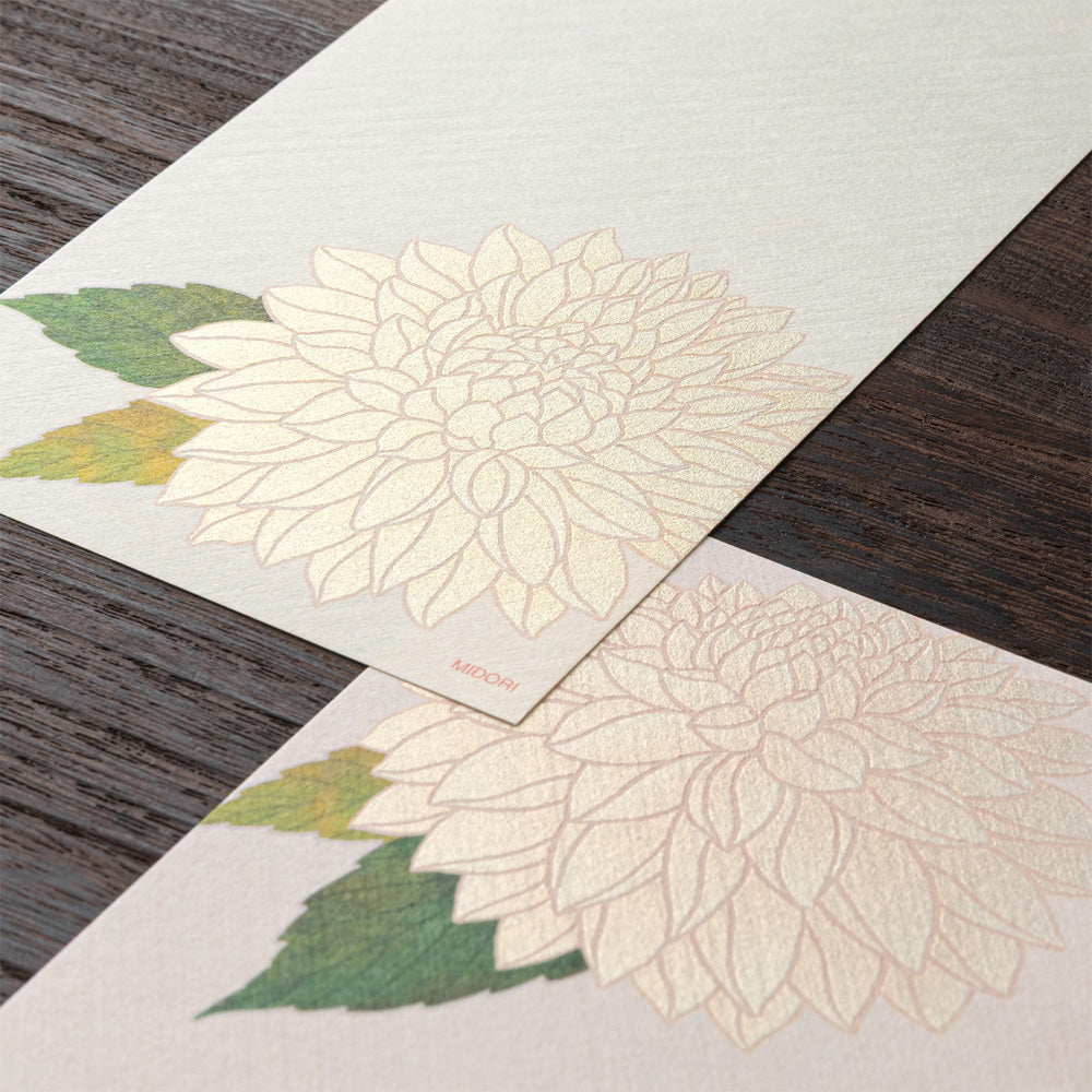 MESSAGE LETTER PAD 611 SILK-PRINTING DAHLIA S3 (89611006)