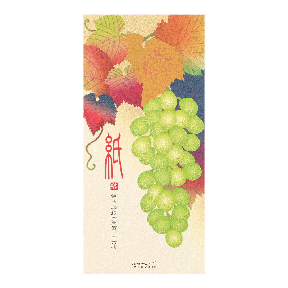 MESSAGE LETTER PAD 612 SILK-PRINTING GRAPES S2 (89612006)