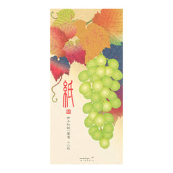 MESSAGE LETTER PAD 612 SILK-PRINTING GRAPES S2 (89612006)