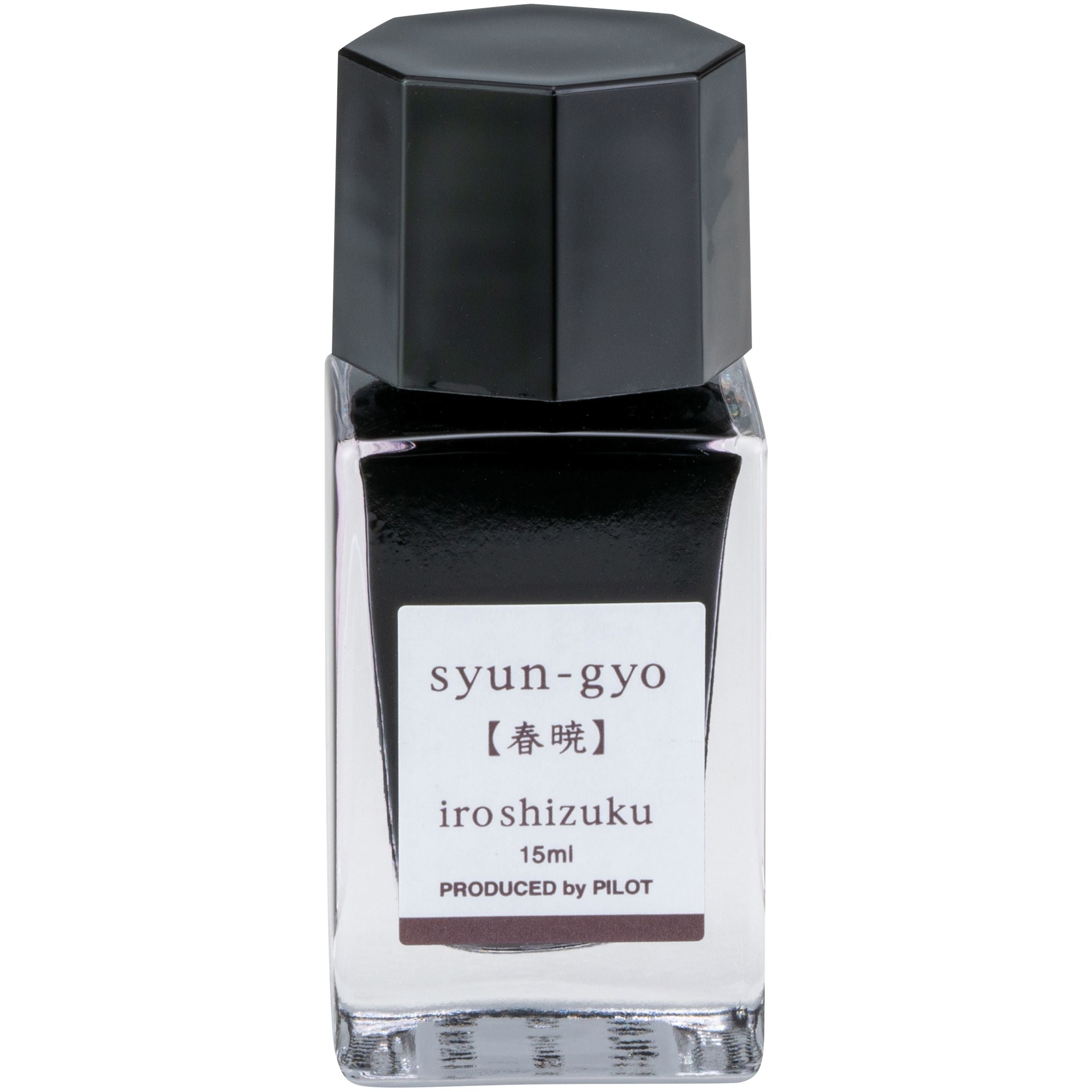 FP INK IROSHIZUKU 15ML BOTTLES SYUN-GYO (REDDISH-BLACK) (INK15SG)