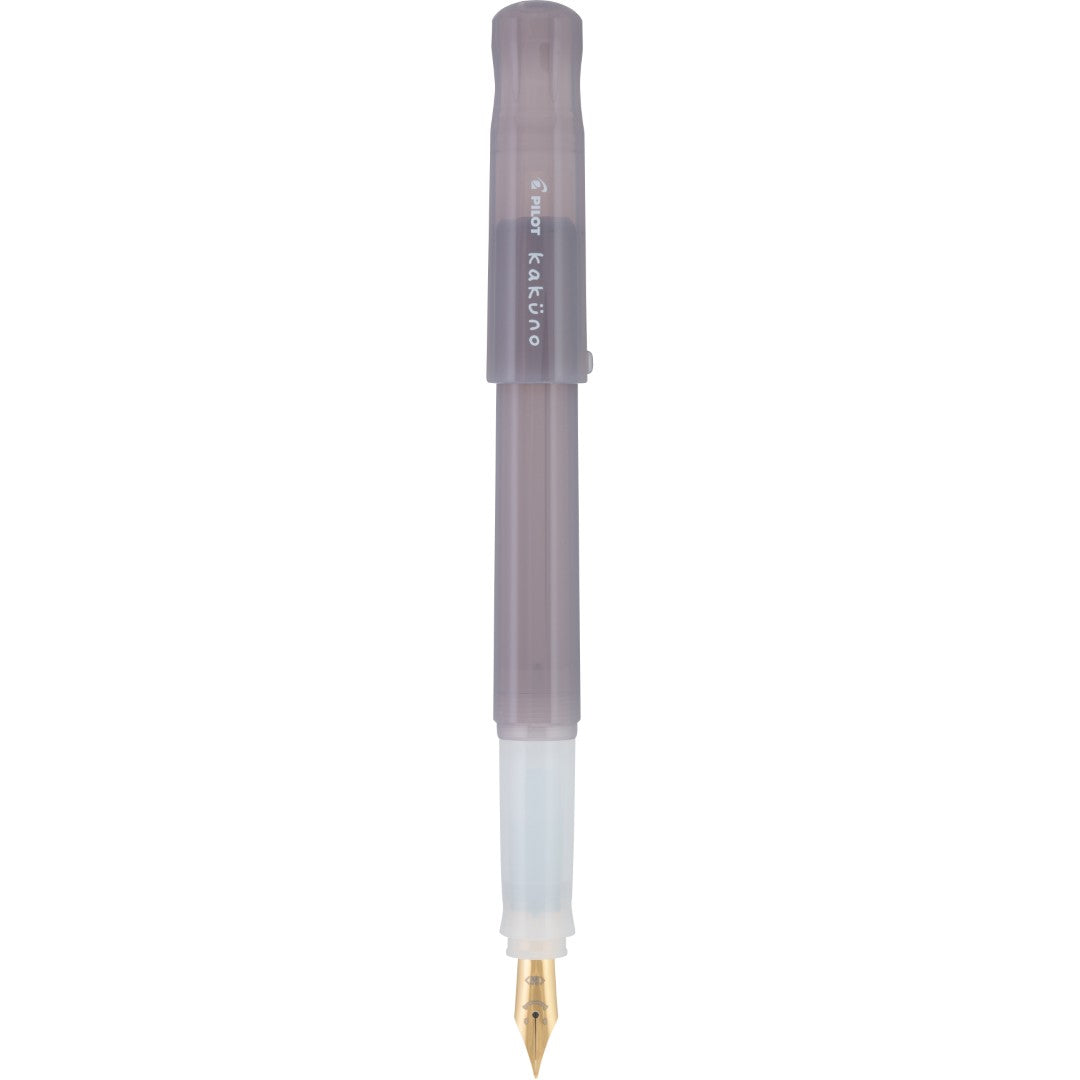 KAKUNO FOUNTAIN PEN MADOROMI FINE GOLD NIB GREY (KFPM-BLKFGRY)