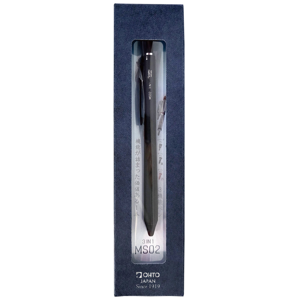 OHTO MULTI FUNCTION PEN 3 IN 1 BLACK (MS02-MF3-BK)