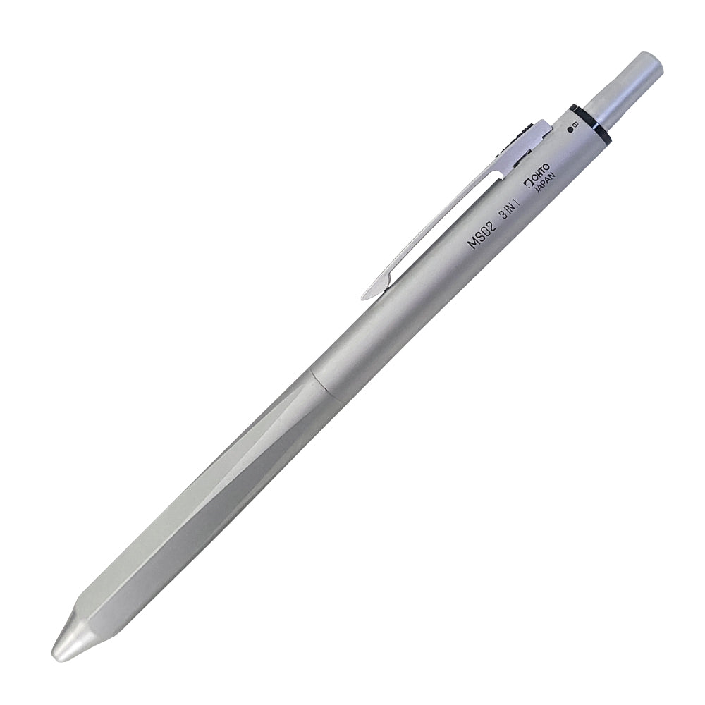 OHTO MULTI FUNCTION PEN 3 IN 1 SILVER (MS02-MF3-SV)