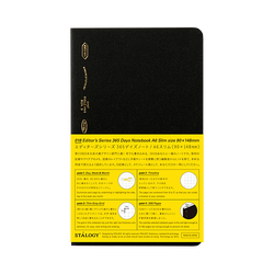 365 DAYS NOTEBOOK GRID A6 SLIM BLACK (SS1019)