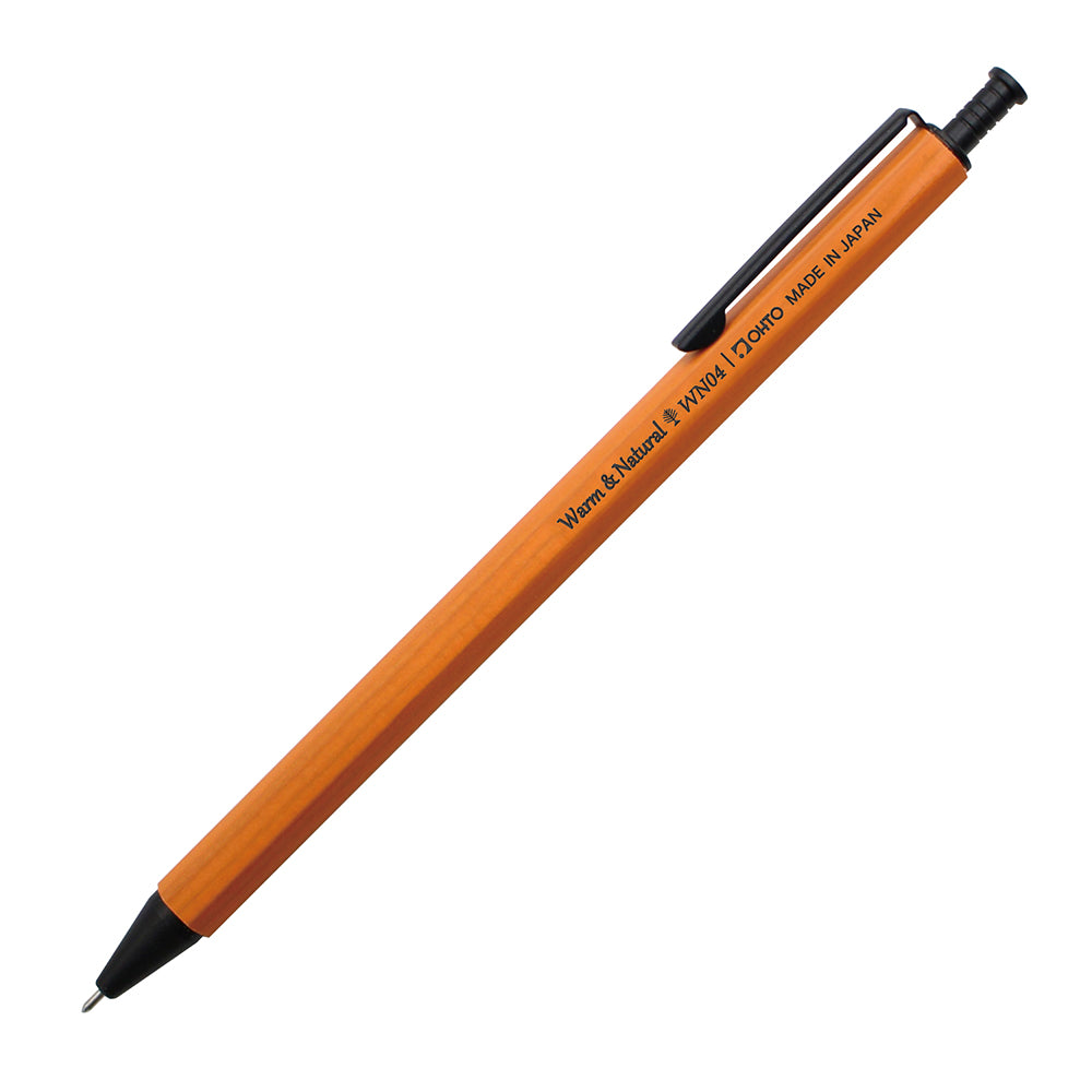 OHTO WOODEN GEL PEN 0.4 ORANGE (WN04-G4-OR)